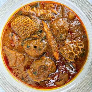 Palm crème stew ( banga stew)